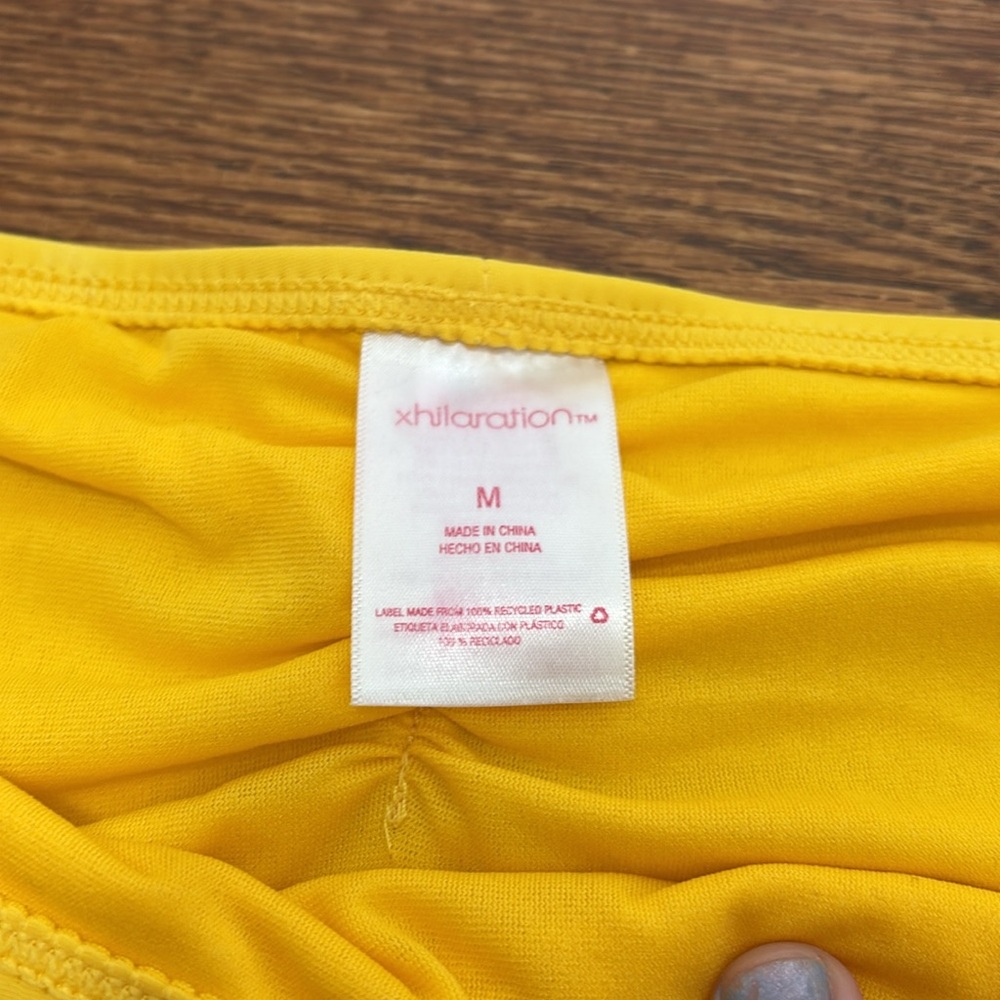 Xhilaration Yellow Ruffle Bikini Set - Picture 7 of 11
